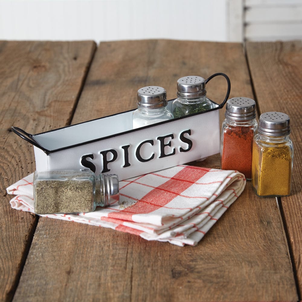 Farmhouse Spices Shaker &amp; Caddy Set