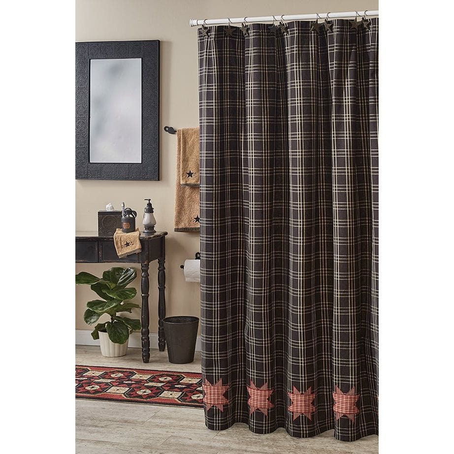 Farmhouse Star Shower Curtain-Park Designs-The Village Merchant