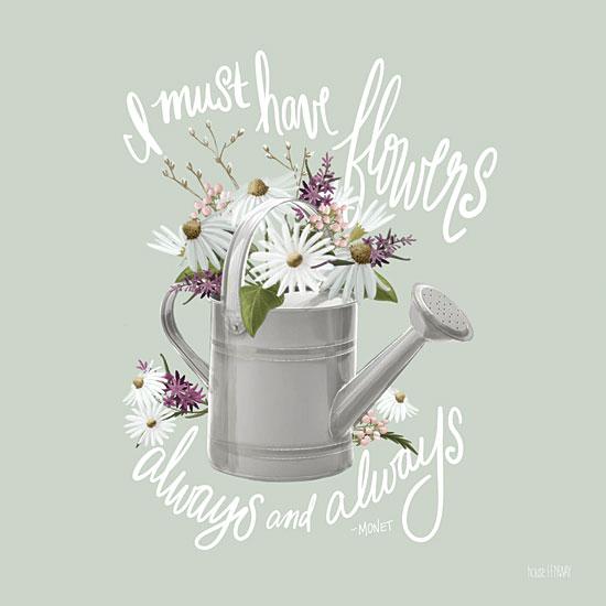 Penny Lane Publishing Farmhouse Watering Can By House Fenway Art Print - 12 X 12