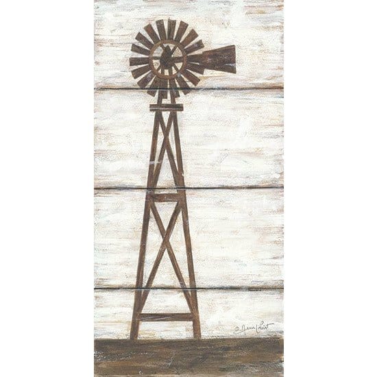 Penny Lane Publishing Farmhouse Windmill I By Annie La Point Art Print - 9 X 18
