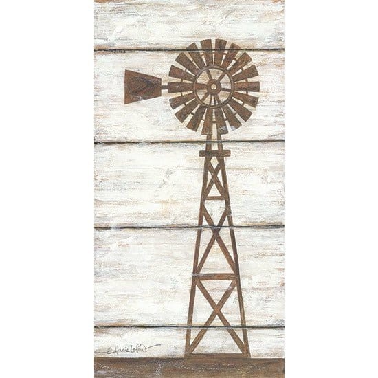 Penny Lane Publishing Farmhouse Windmill II By Annie La Point Art Print - 9 X 18