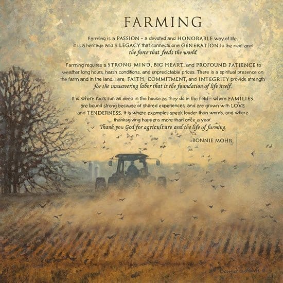 Penny Lane Publishing Farming By Bonnie Mohr Art Print - 12 X 12