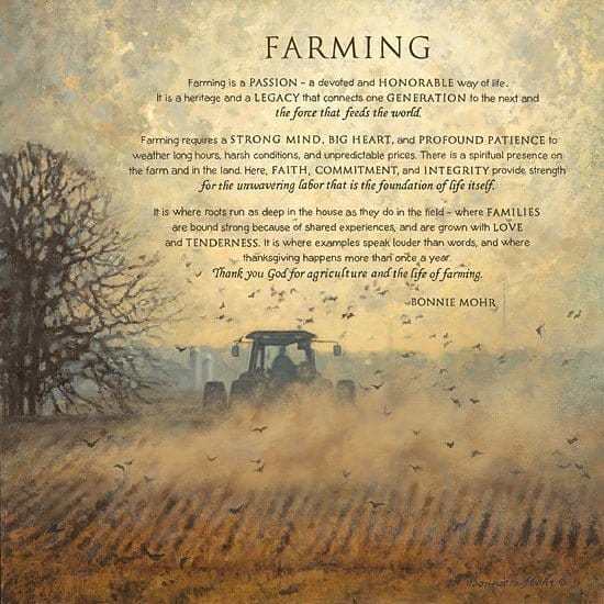 Penny Lane Publishing Farming By Bonnie Mohr Art Print - 18 X 18