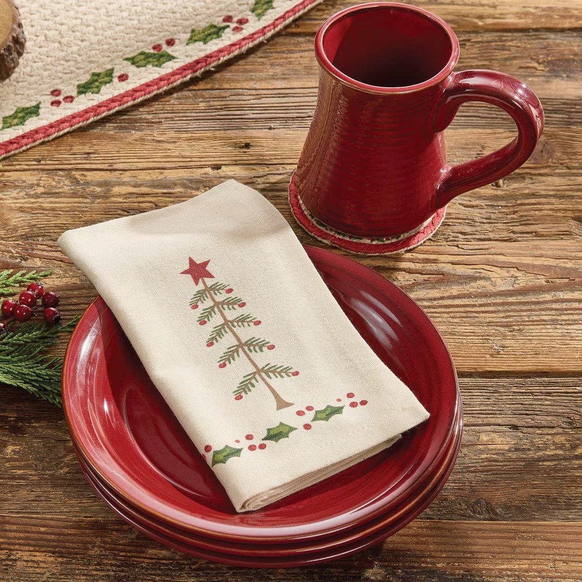 Feather Tree Printed Napkin Set of 2