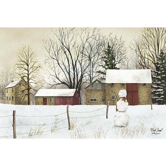 Penny Lane Publishing First Snow By Billy Jacobs Art Print - 12 X 18