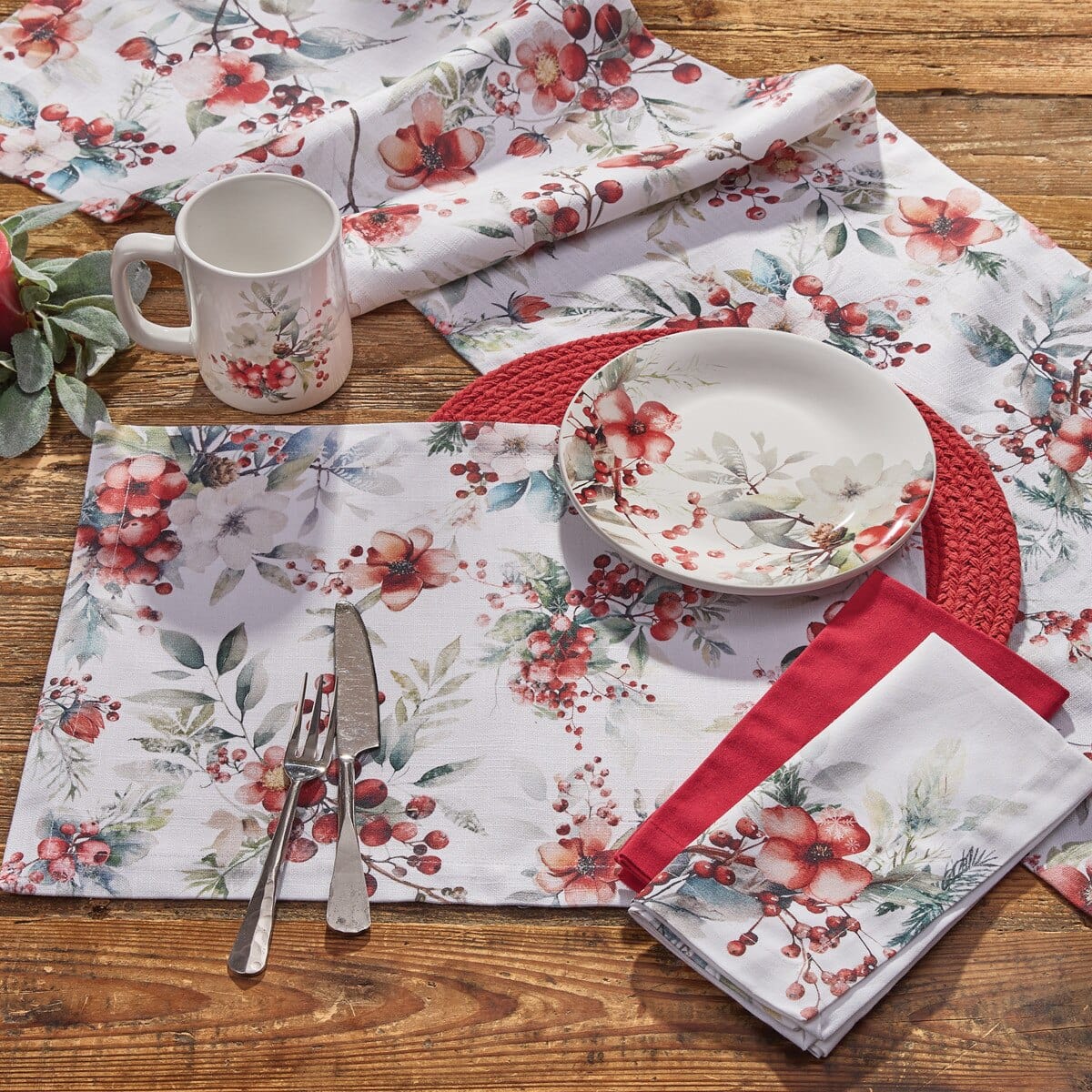 First Snow Printed Placemat Set of 2