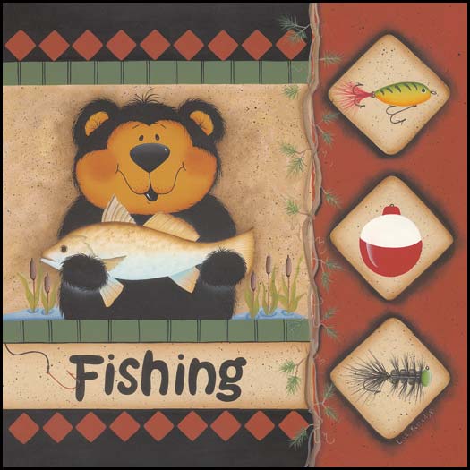 Fishing By Lisa Kennedy Art Print - 10 X 10-Penny Lane Publishing-The Village Merchant