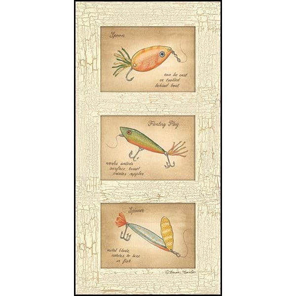 Fishing Lures By Becca Barton Art Print - 8 X 16-Penny Lane Publishing-The Village Merchant