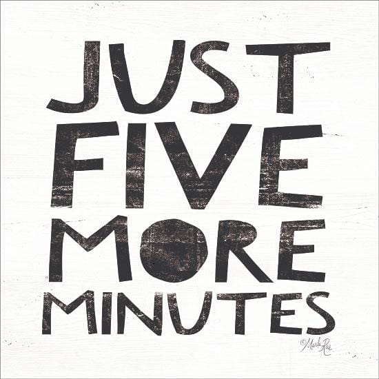 Penny Lane Publishing Five More Minutes By Marla Rae Art Print - 12 X 12
