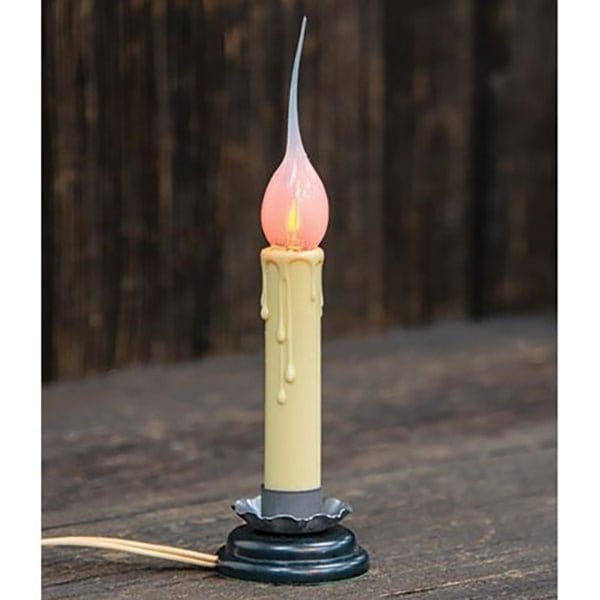 Flicker Bulb Candle Lamp with Black Base 5" High-Craft Wholesalers-The Village Merchant