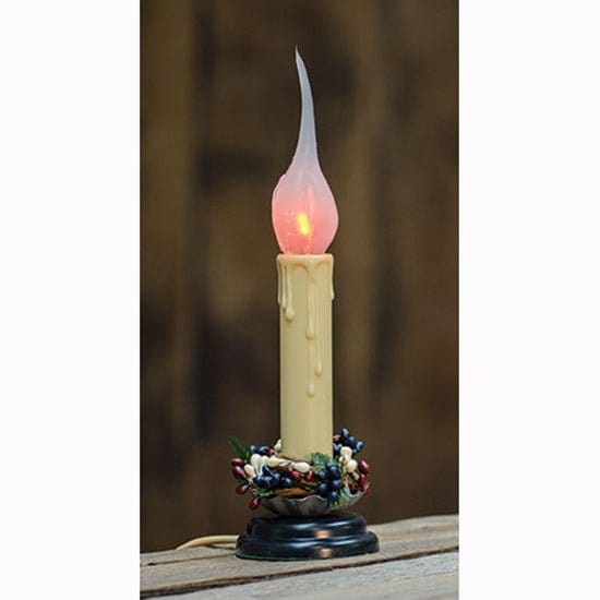 Flicker Bulb Candle Lamp with Black Base 5&quot; High-Craft Wholesalers-The Village Merchant