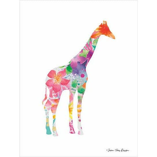 Floral Giraffe By Seven Trees Art Print - 12 X 16-Penny Lane Publishing-The Village Merchant