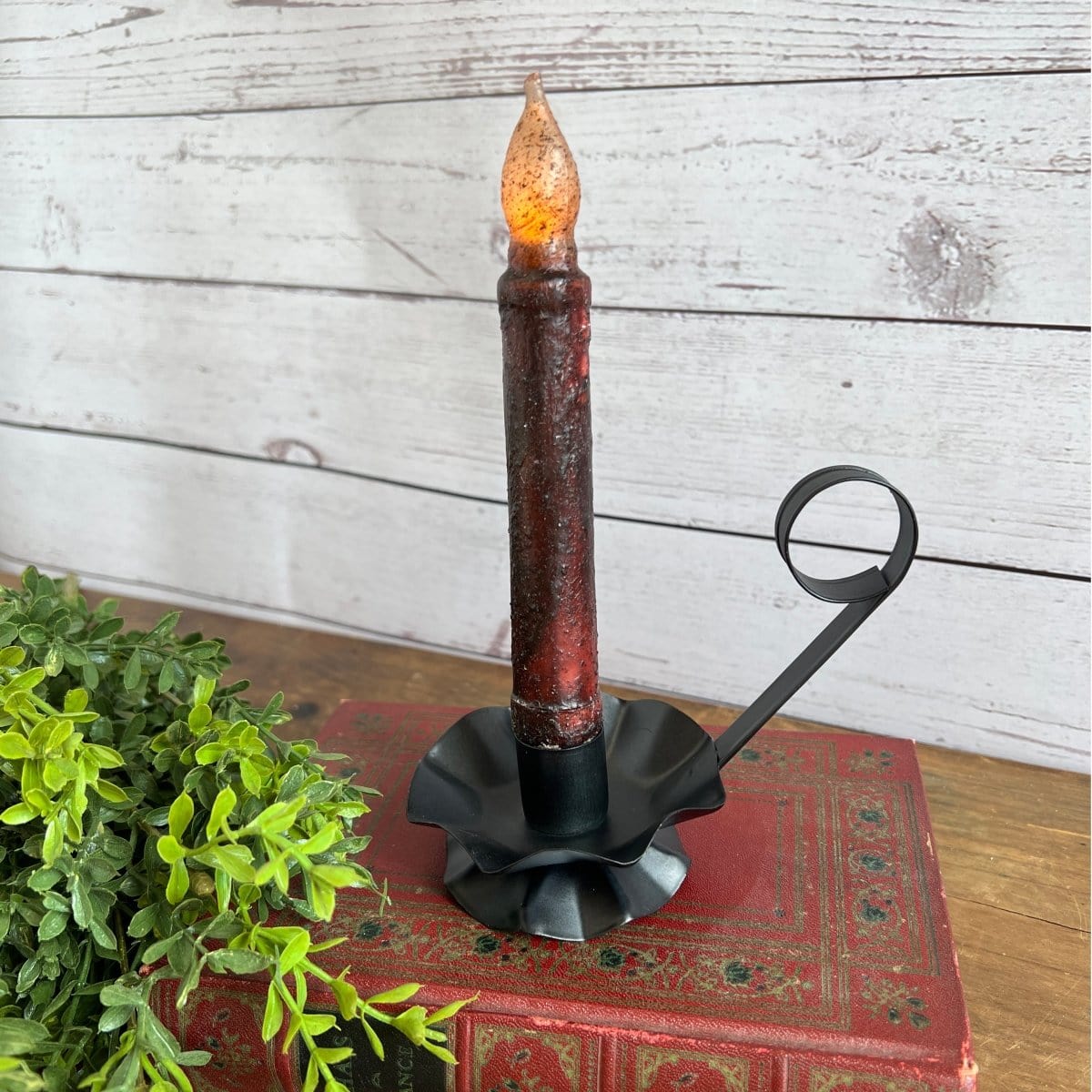 Flower Candle Stick Holder For Taper Candles-Pine Creek-The Village Merchant