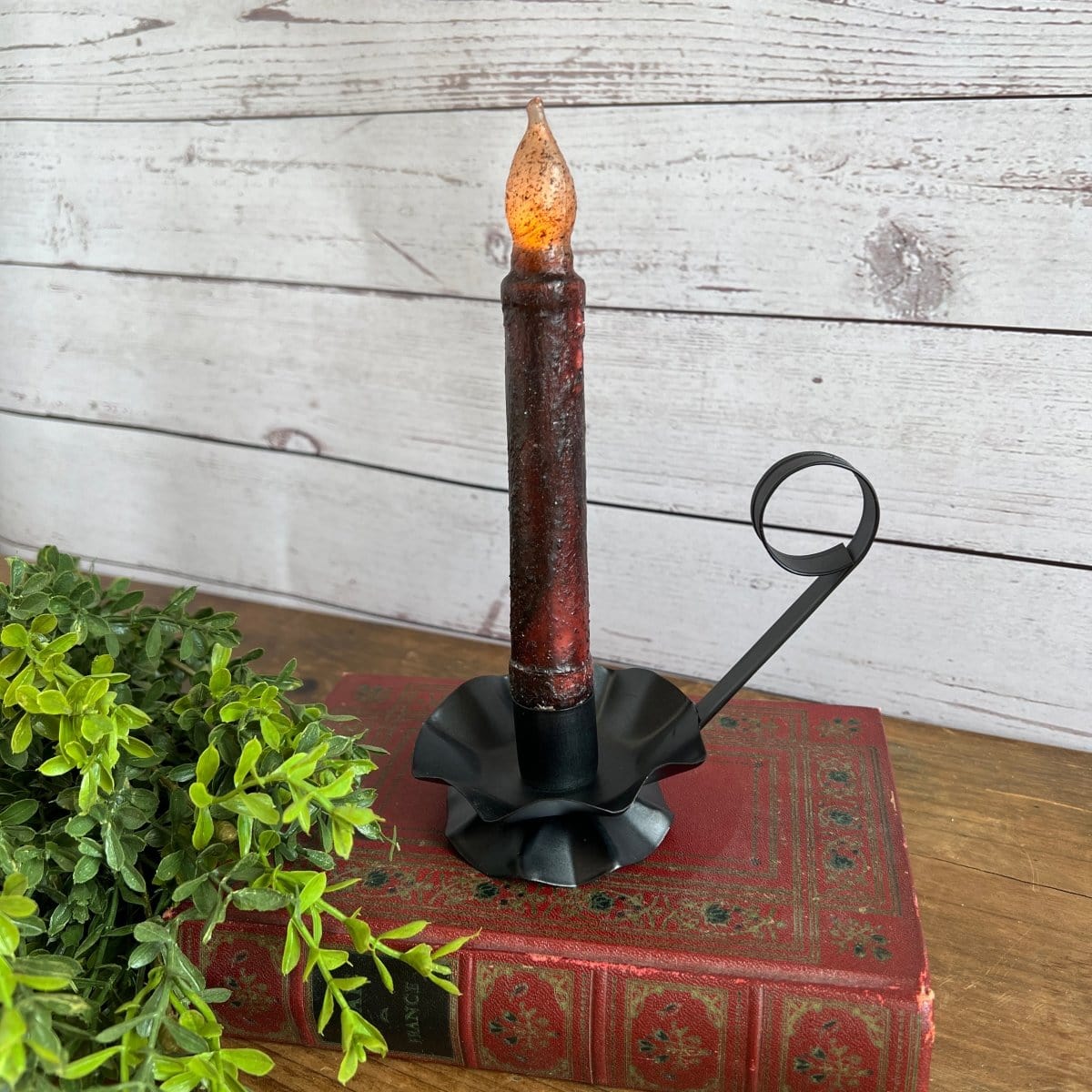 Flower Candle Stick Holder For Taper Candles-Pine Creek-The Village Merchant