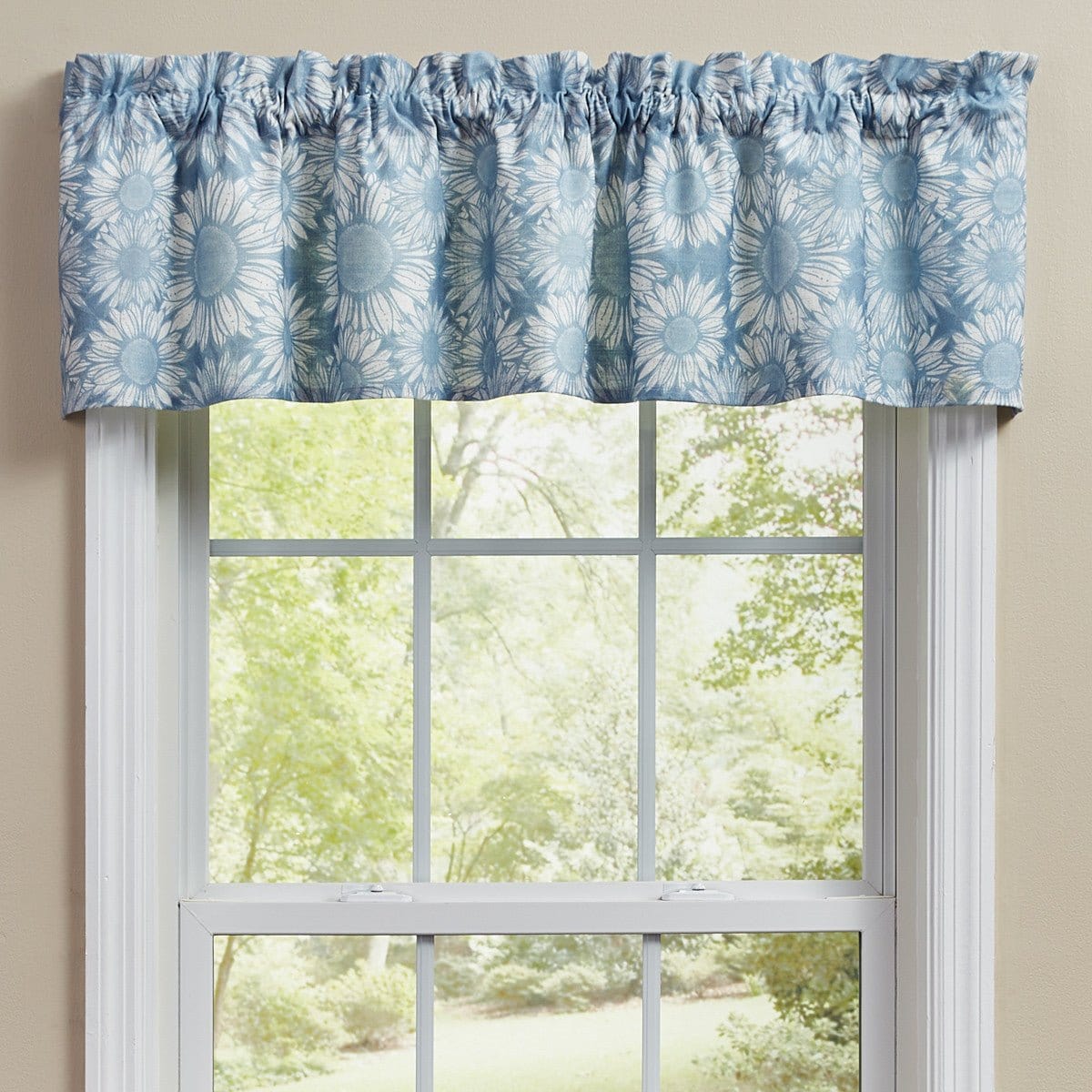 Flower Garden Printed Valance Unlined-Park Designs-The Village Merchant