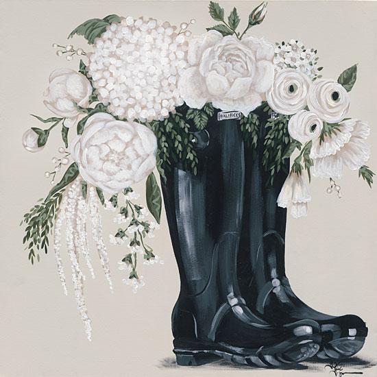 Flowers And Black Boots By Hollihocks Art Art Print - 12 X 12-Penny Lane Publishing-The Village Merchant