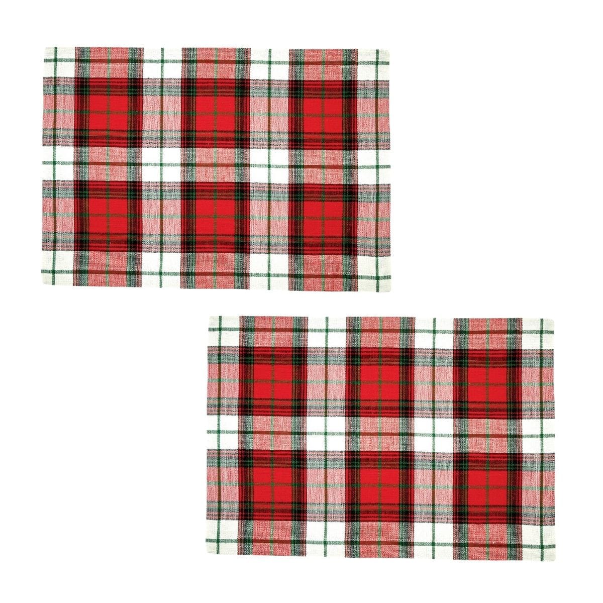 Flurry Friends Plaid Placemat Set of 2