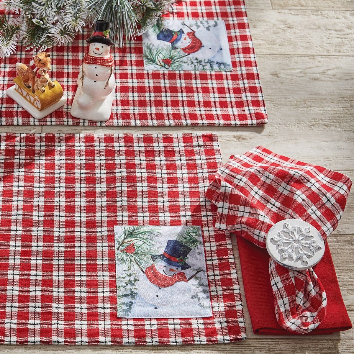 Flurry Snowman Placemat-Park Designs-The Village Merchant
