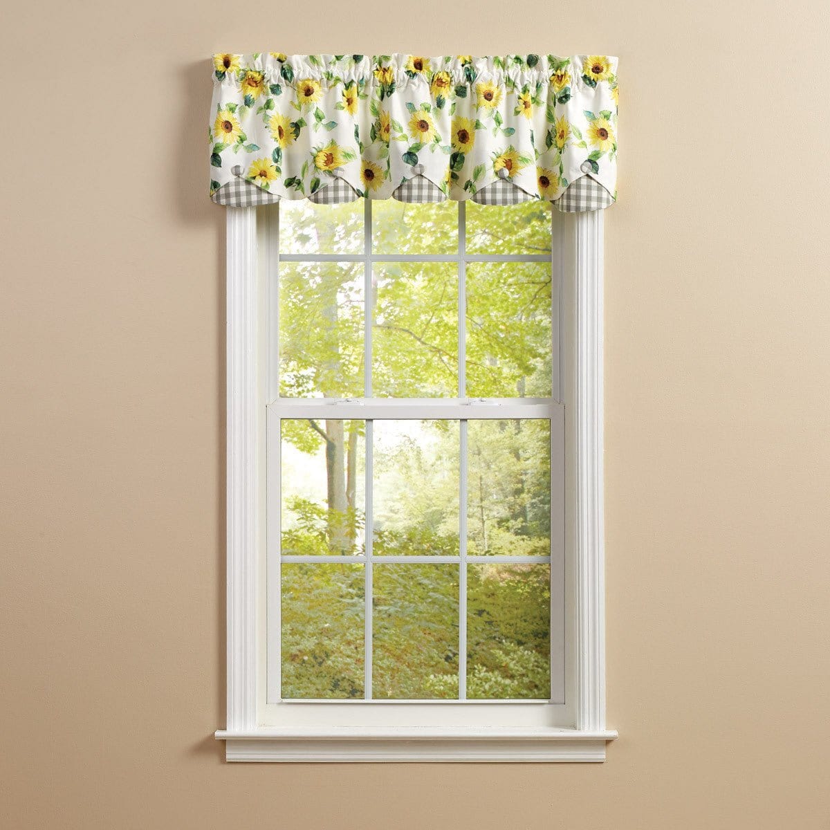 Follow The Sun Scalloped Valance Lined-Park Designs-The Village Merchant