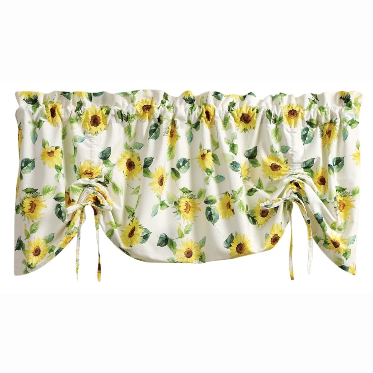 Follow The Sun Tie Up Farmhouse Valance Lined-Park Designs-The Village Merchant