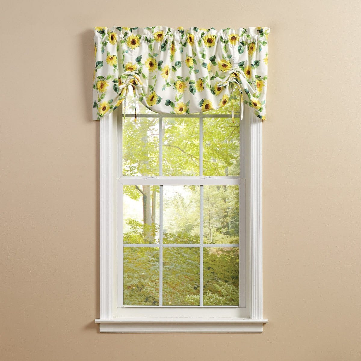 Follow The Sun Tie Up Farmhouse Valance Lined-Park Designs-The Village Merchant