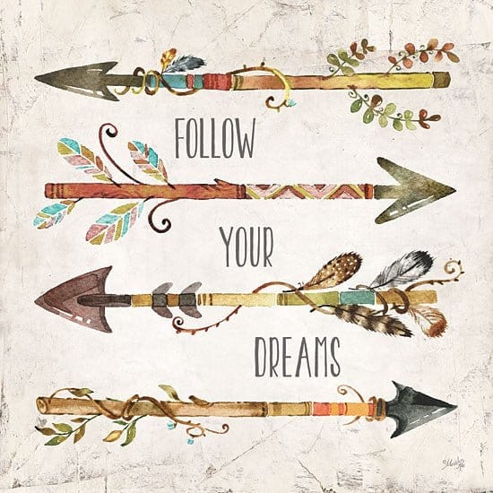 Penny Lane Publishing Follow Your Dreams By Marla Rae Art Print - 12 X 12