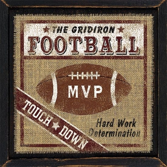 Penny Lane Publishing Football By Linda Spivey Art Print - 12 X 12