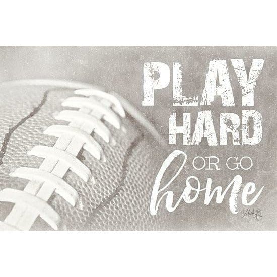 Football - Play Hard By Marla Rae Art Print - 12 X 18-Penny Lane Publishing-The Village Merchant