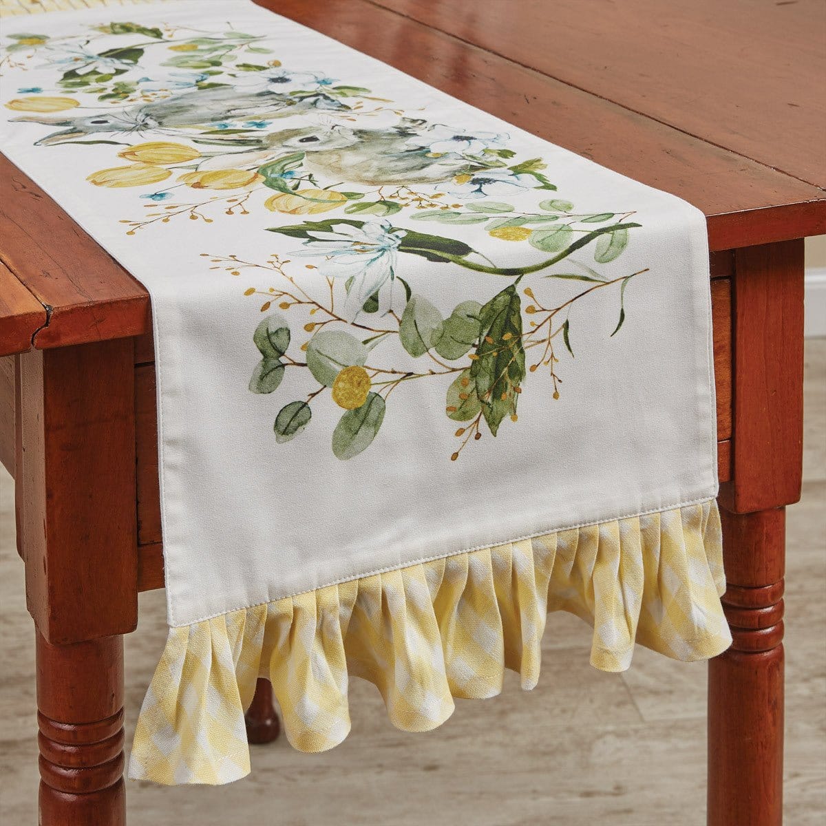 Forever Spring Ruffled Table Runner 42" Long-Park Designs-The Village Merchant