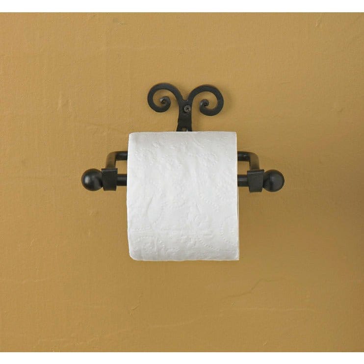 Forged Iron Scroll Toilet Tissue Holder - Wall Mount-Park Designs-The Village Merchant
