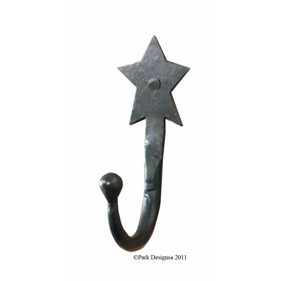 Forged Iron Star Decorative Hook Single Hook-Park Designs-The Village Merchant