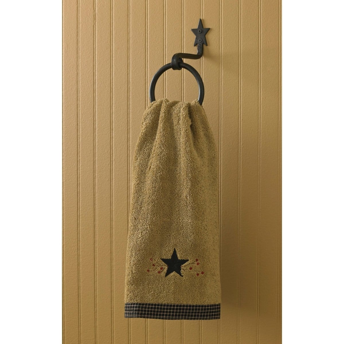 Forged Iron Star Towel Ring-Park Designs-The Village Merchant