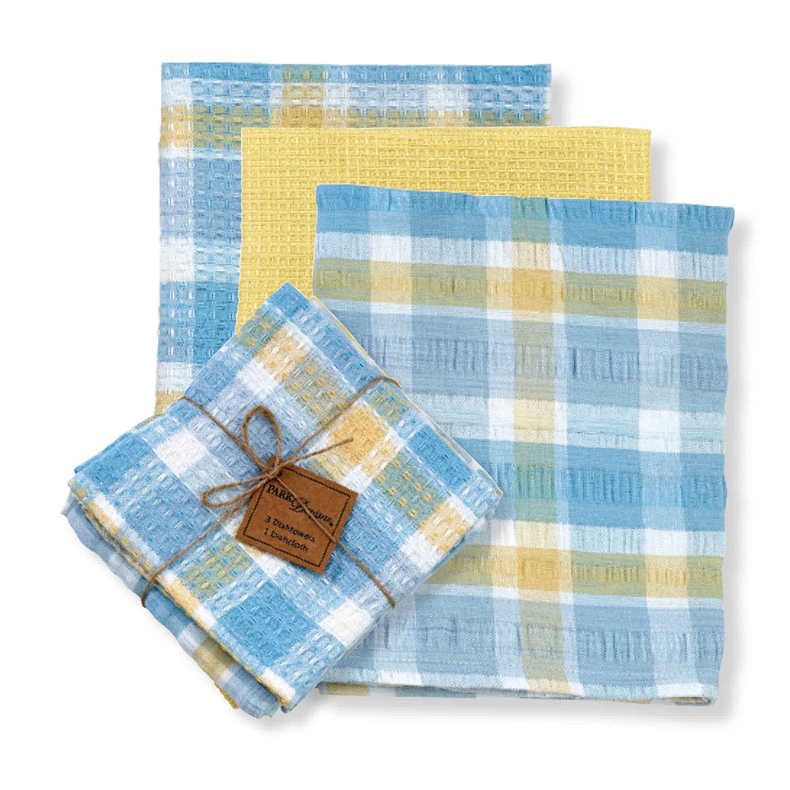 Forget Me Not Dishtowel & Dishcloth Set 4 Pieces-Park Designs-The Village Merchant
