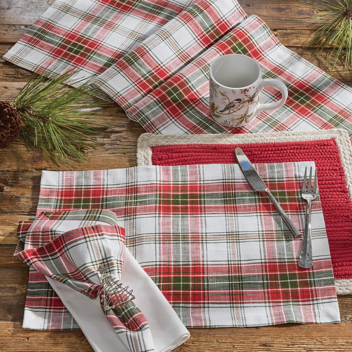 Fraser Plaid Table Runner 54'' Long