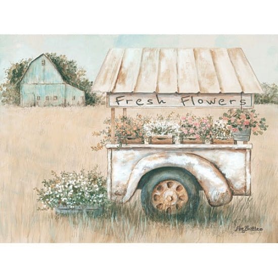 Penny Lane Publishing Fresh Flowers For Sale By Pam Britton Art Print - 12 X 16