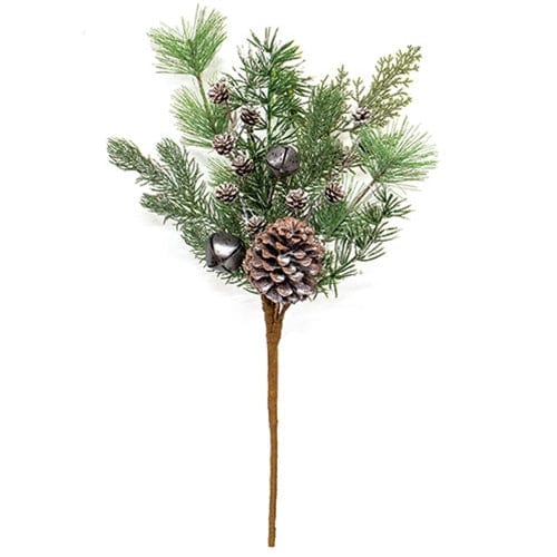 Frosty Cheer Pine Pick / Spray 19&quot; High