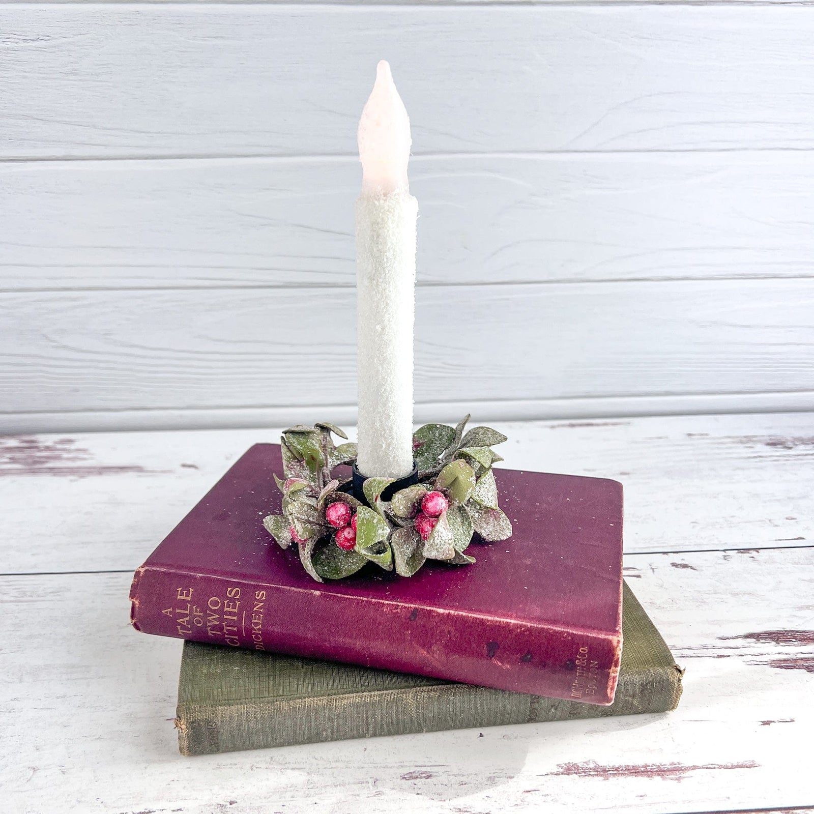 Frosty White LED Battery Candle Light Taper 6.5" High - Timer Feature-Craft Wholesalers-The Village Merchant