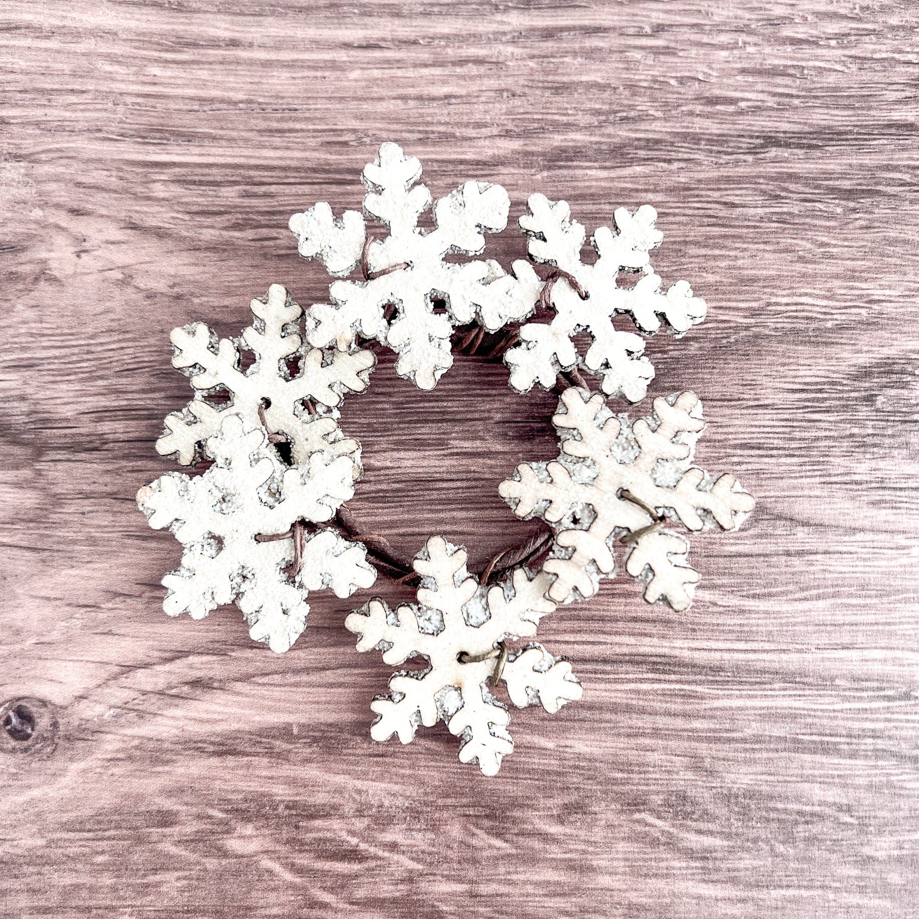 Mini Wood Snowflakes 