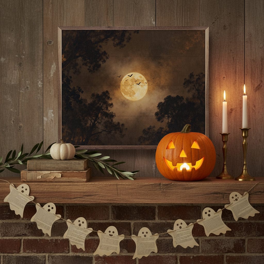 Kendrick Home Walnut Frames Full Moon