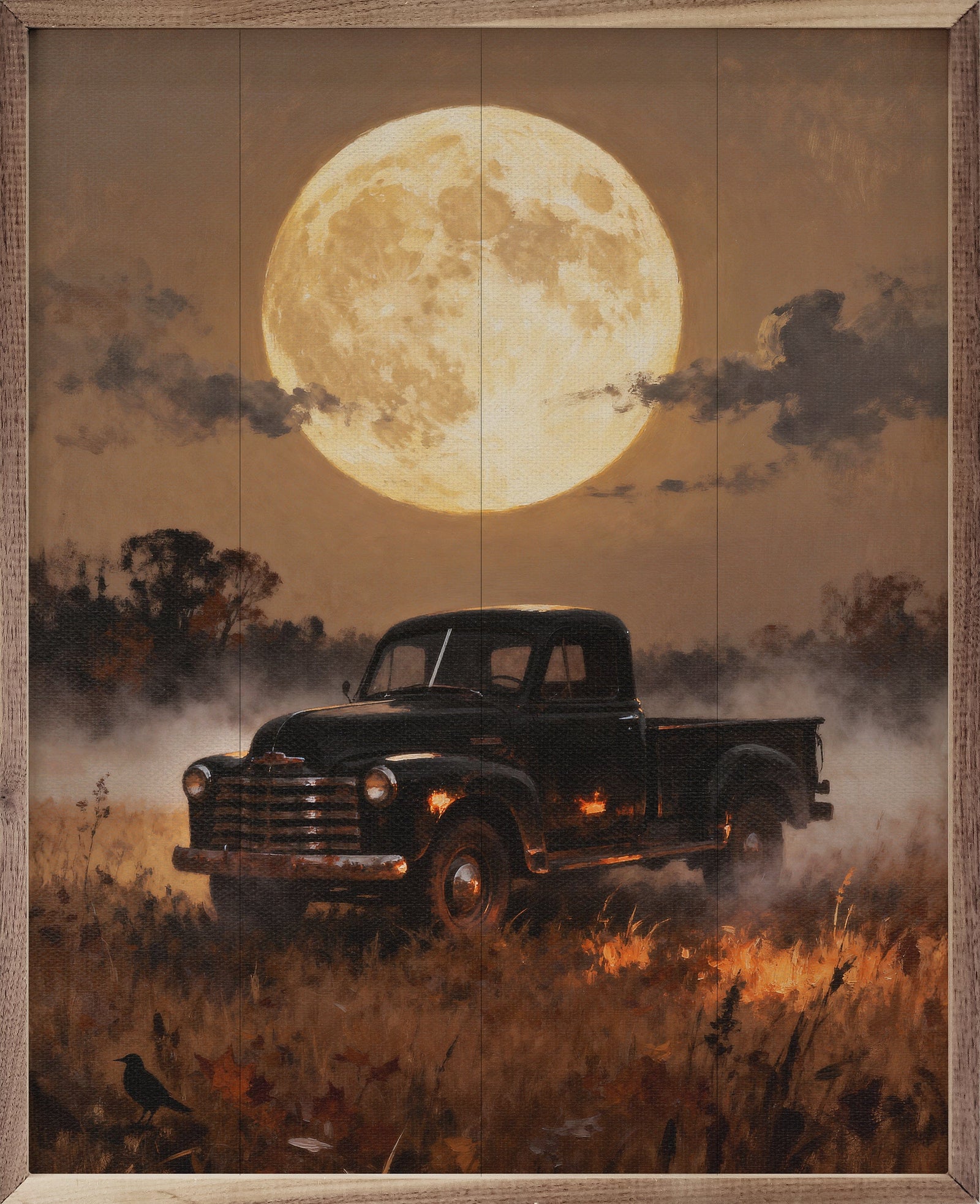 Kendrick Home Walnut Frames Full Moon Truck