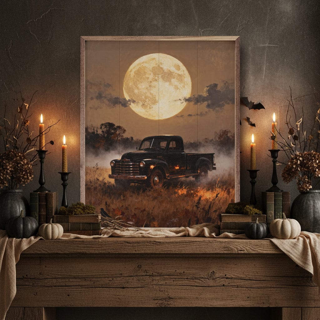 Kendrick Home Walnut Frames Full Moon Truck