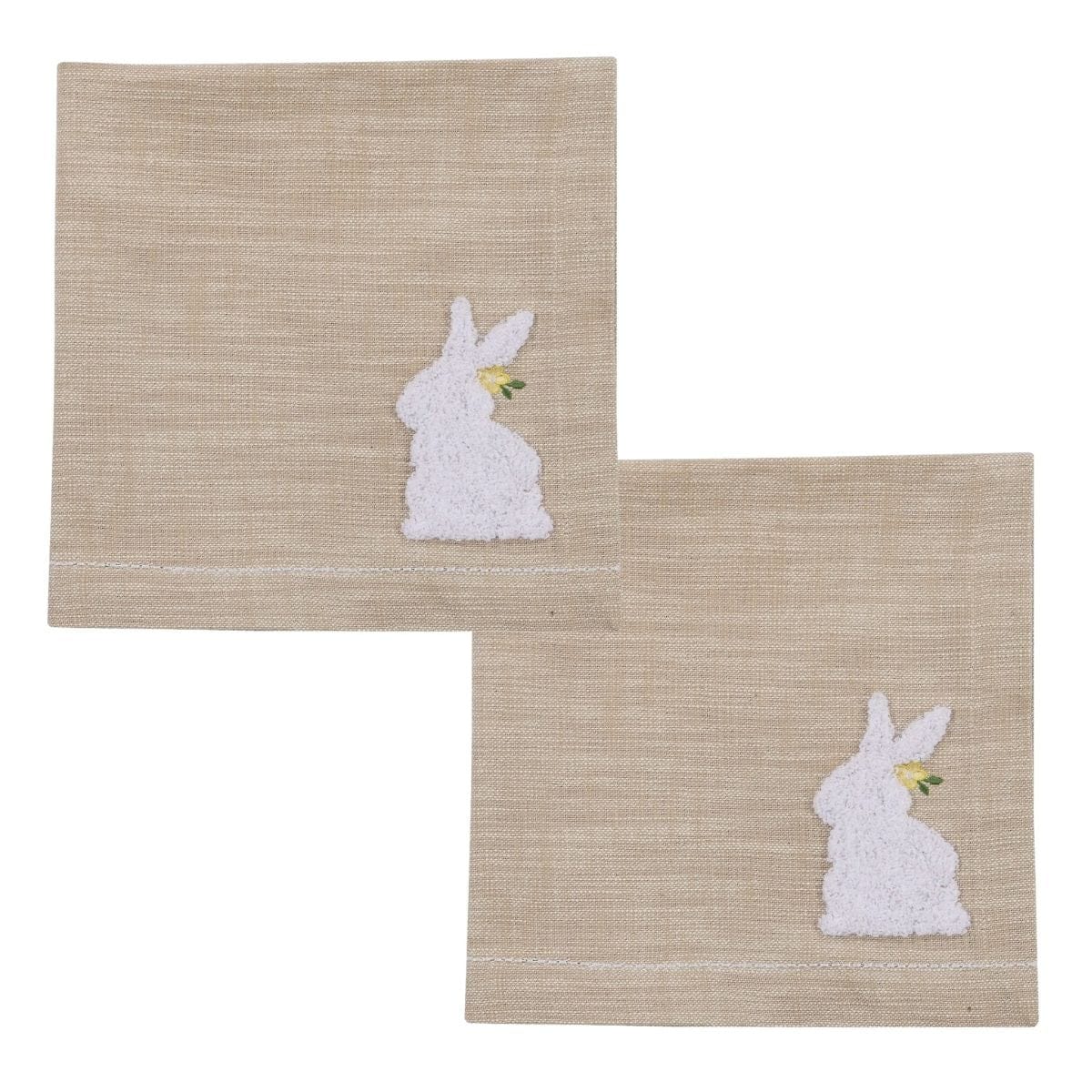 Fuzzy Bunny Napkin Set of 2