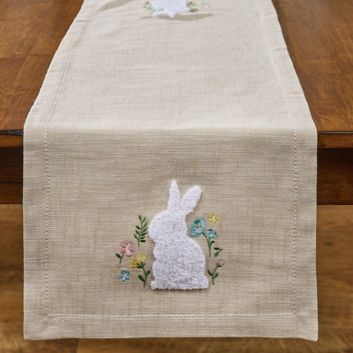 Fuzzy Bunny Table Runner 42" Long