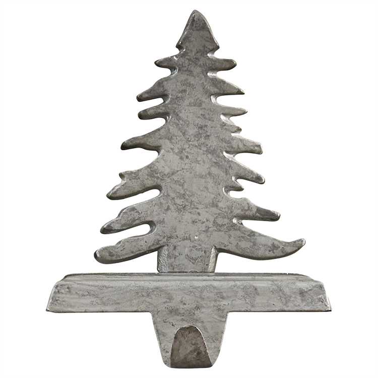 Galvanized Metal Christmas Tree Stocking Holder-Park Designs-The Village Merchant