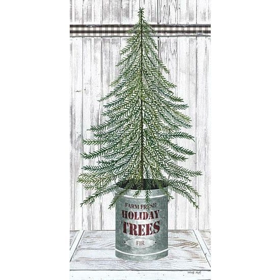 Penny Lane Publishing Galvanized Pot Fir By Cindy Jacobs Art Print - 9 X 18