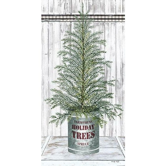 Galvanized Pot Spruce By Cindy Jacobs Art Print - 9 X 18-Penny Lane Publishing-The Village Merchant