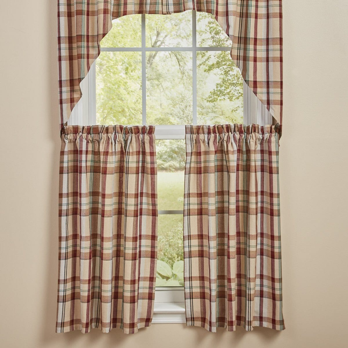 Gamekeeper Plaid Tier Pair 36&quot; Long Unlined-Park Designs-The Village Merchant