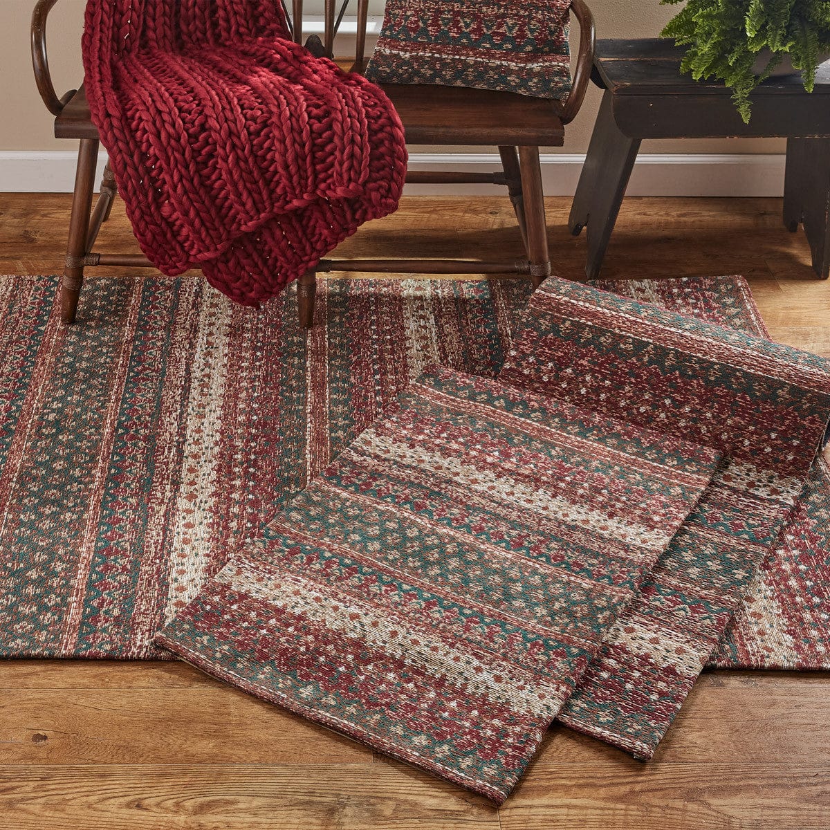 Gamekeeper Woven Jacquard Chenille Rug Runner 24&quot; X 72&quot; Rectangle