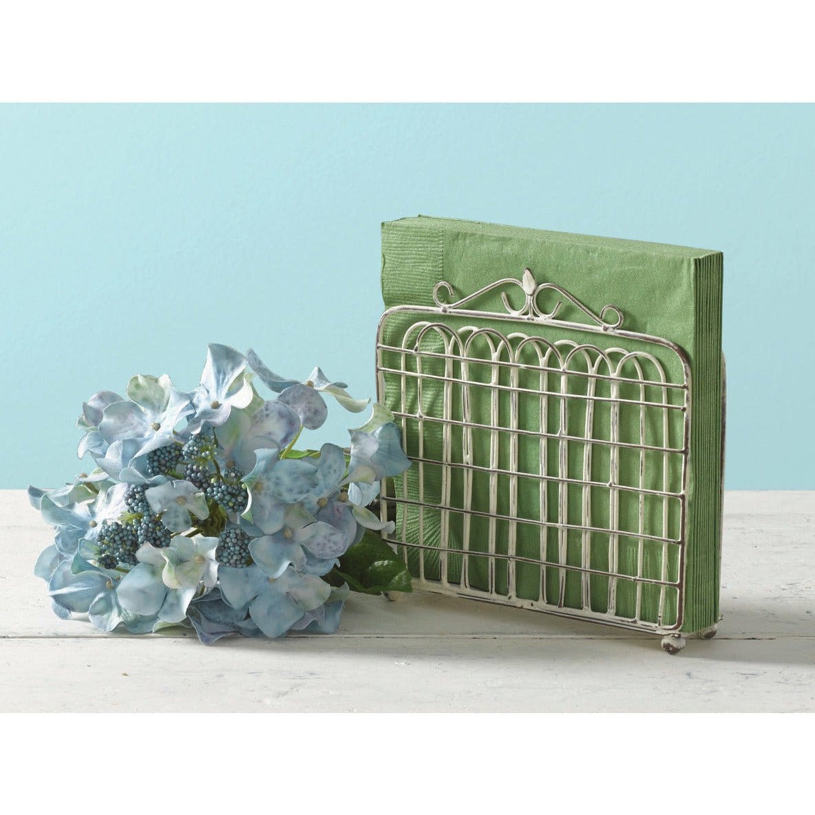 Garden Gate in Cream Napkin Holder-Park Designs-The Village Merchant