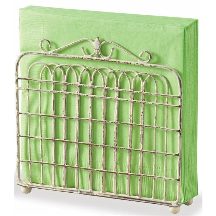 Garden Gate in Cream Napkin Holder-Park Designs-The Village Merchant